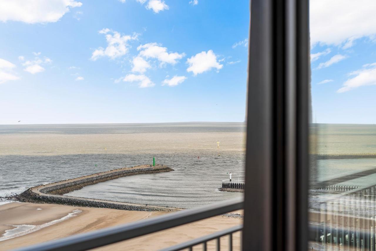 Skyline App 5P Met Prachtige Uitzichten & Terras Apartman Ostende Kültér fotó